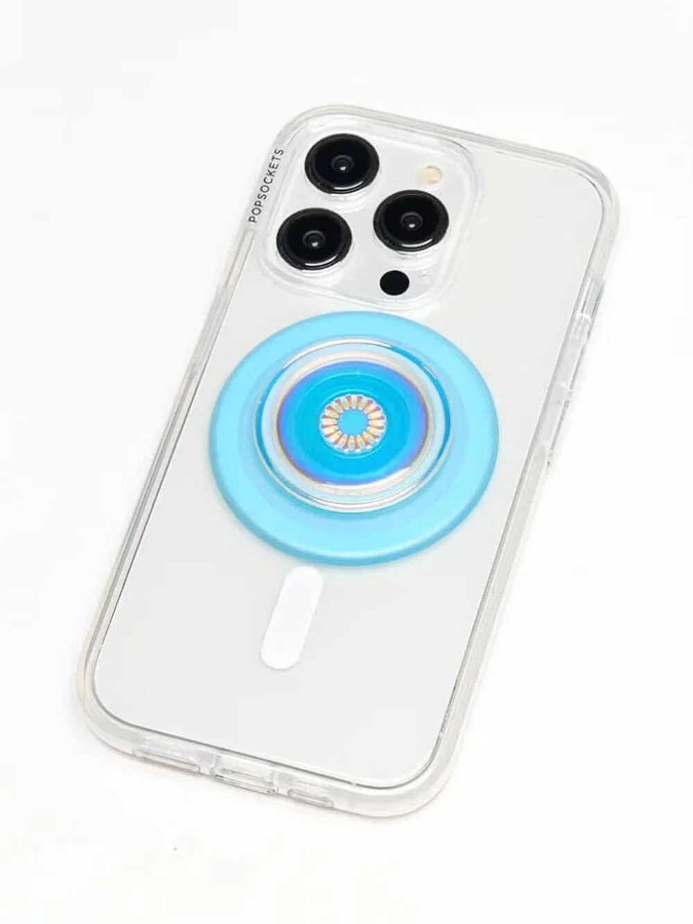 Popsockets Phone PopGrip for MagSafe Magnetic Holder Opalescent Blue